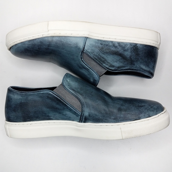 Diba True Pick A Daisy Leather Blue Slide 9us - Picture 3 of 7